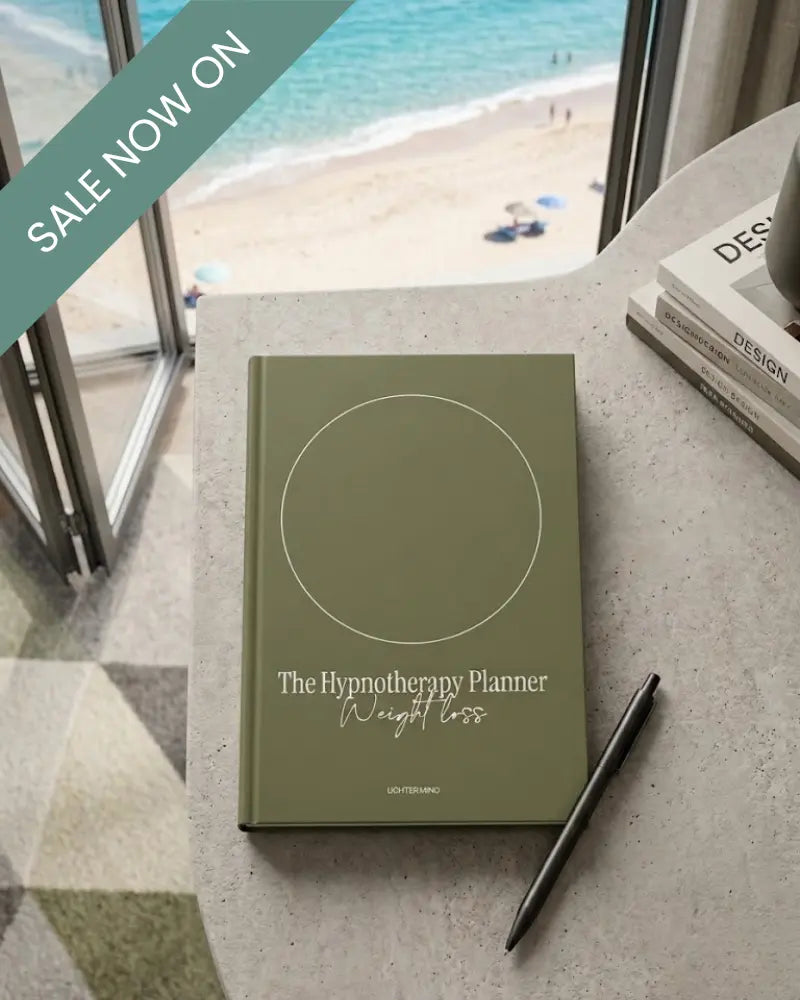 12-week hypnotherapy weight loss programme audio download with hardback planner, by Lighter Mind Hypnotherapy

